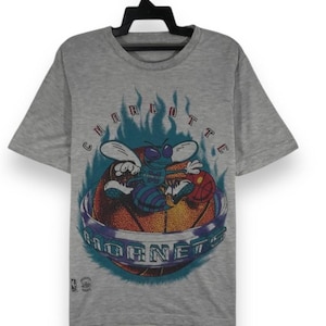 vintage 90s Charlotte hornets tshirt tees crewneck size L