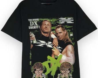 vintage D Generation x DX truple h shawn michaels chyna wwf wrestling tshirt tee t-shirt roundneck crewneck tees size L