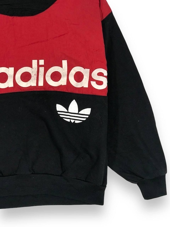 Vintage 90s Adidas Two Color Hip Hop Style Sweatshirt