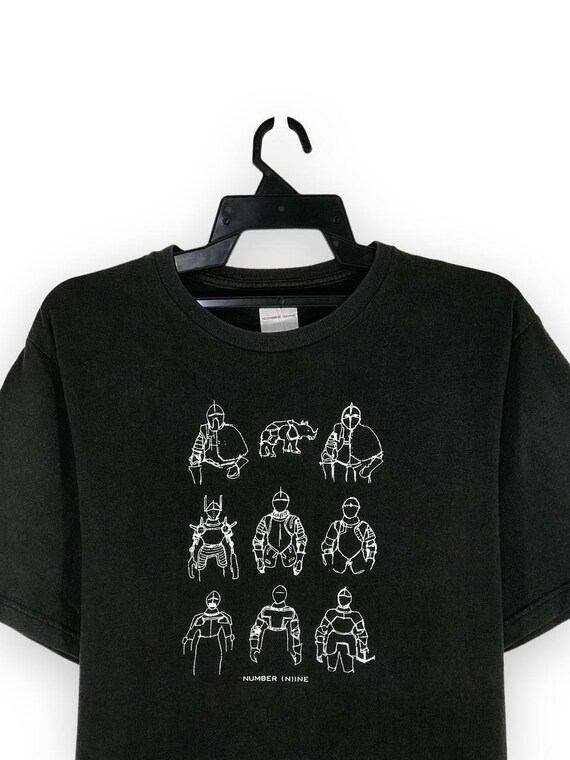 Vintage AW00 Number Nine Knight by Giovani Estevez Tshirt Vintage AW00 Number Nine Knight by Giovani Estevez Tshirt