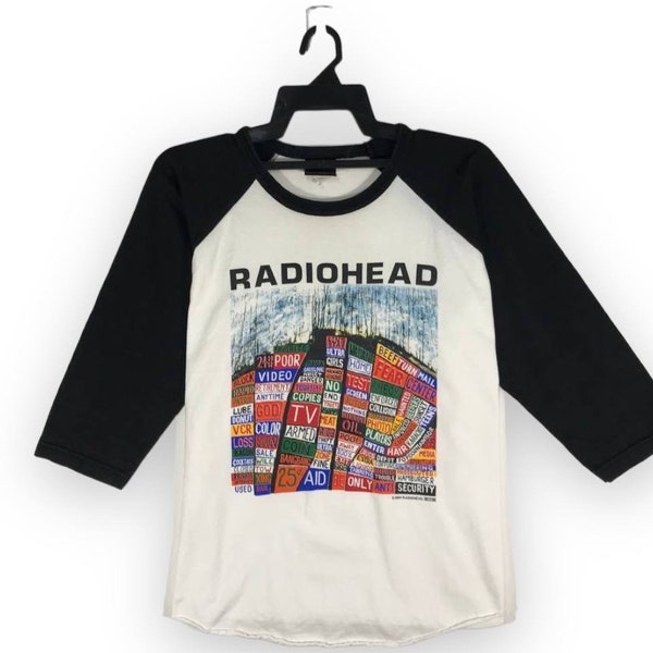 vintage Radiohead band experimental rock thom yorke hail to the thief tshirt tee t-shirt roundneck crewneck tees size M