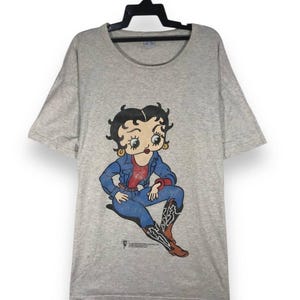 vintage jaren 90 1997 betty boop cartoon tshirt T-shirts ronde hals maat XXL