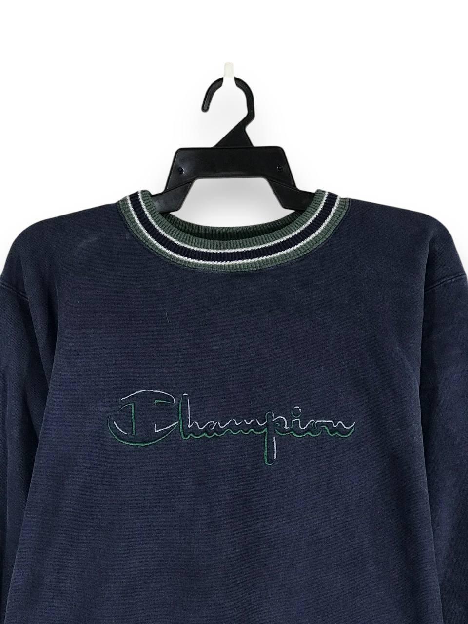 Vintage 90s Champion Reverse Weave Big Logo Embroidered Sweatshirt