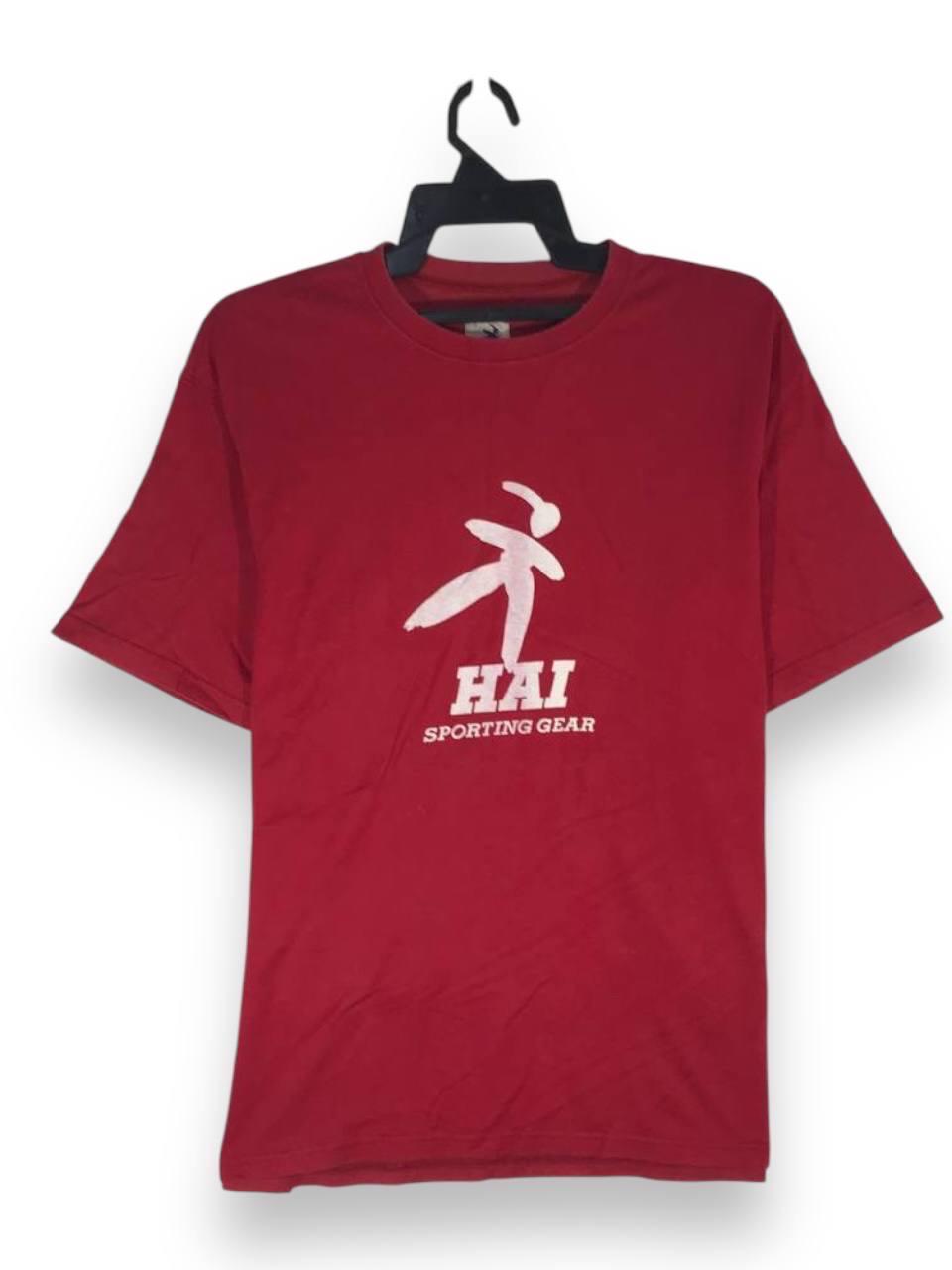 今年の新作から定番まで！ Vintage 90s Hai Sporting Gear Japanese Brand Big Logo Tshirt トップス