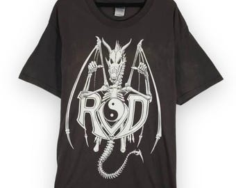 vintage 2002 rob van dam wwf rod tshirt shirt tees roundneck size L