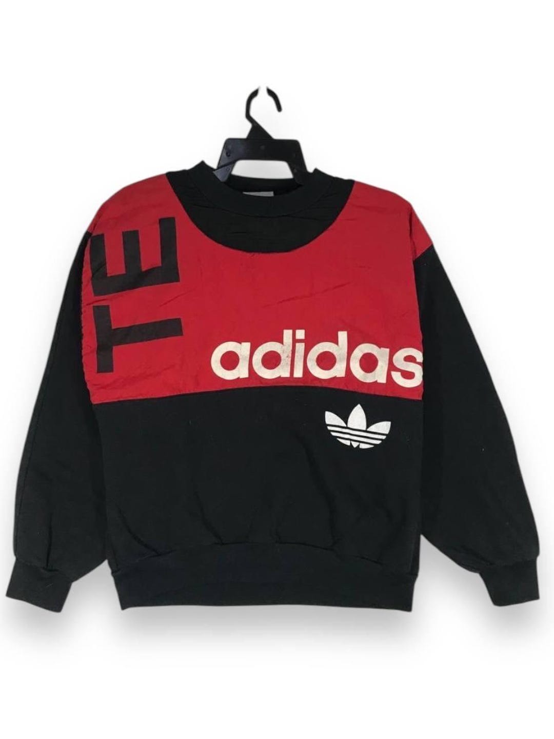 Vintage 90's Adidas's Quarter Zip Pullover Black Windbreaker