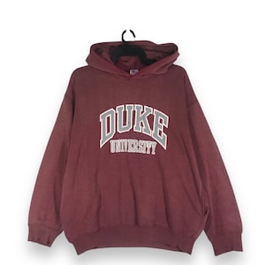 vintage 90s Duke University north carolina hoodie pullover crewneck size L