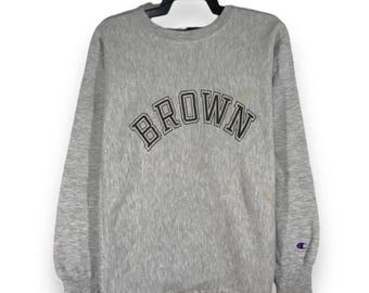 vintage 90s Champion reverse weave Brown sweatshirt pullover size L
