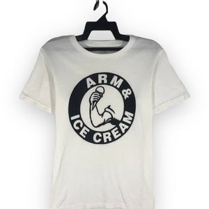 vintage Number Nine arm and ice cream japanese brand takahiro miyashita tshirt tee t-shirt roundneck crewneck tees size M