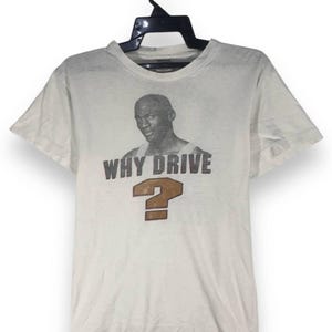 vintage 90s Nike Michael Jordan why drive whe youn can fly dunk master air jordan 6 tshirt tees crewneck size L
