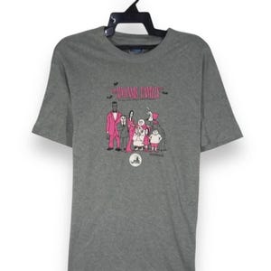 Camiseta vintage de los años 80, de Hanna Barbera, de la serie animada "La Familia Addams", cuello redondo, talla L