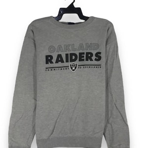 Vintage 90er Jahre 1998 Oakland Raiders Sweatshirt Pullover Crewneck Größe L