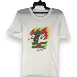 vintage 90s Kansai Yamamoto lightings face david bowie japanese brand tshirt tees crewneck size M