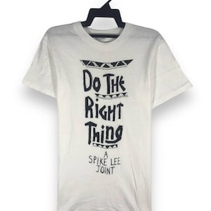 vintage 80s Do the right thing a Spike Lee movie tshirt tees crewneck size M