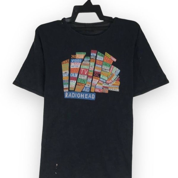 vintage Radiohead band experimental rock thom yorke hail to the thief tshirt tee t-shirt roundneck crewneck tees size L