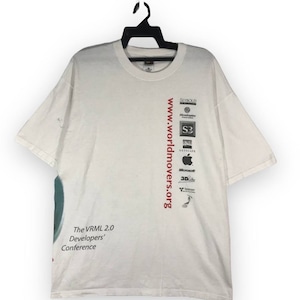 vintage 90s World movers apple microsoft computer tshirt shirt tees roundneck size XL