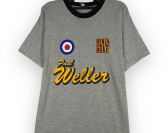 Men's x Paul Weller Ringer T-shirt in Dark Brown