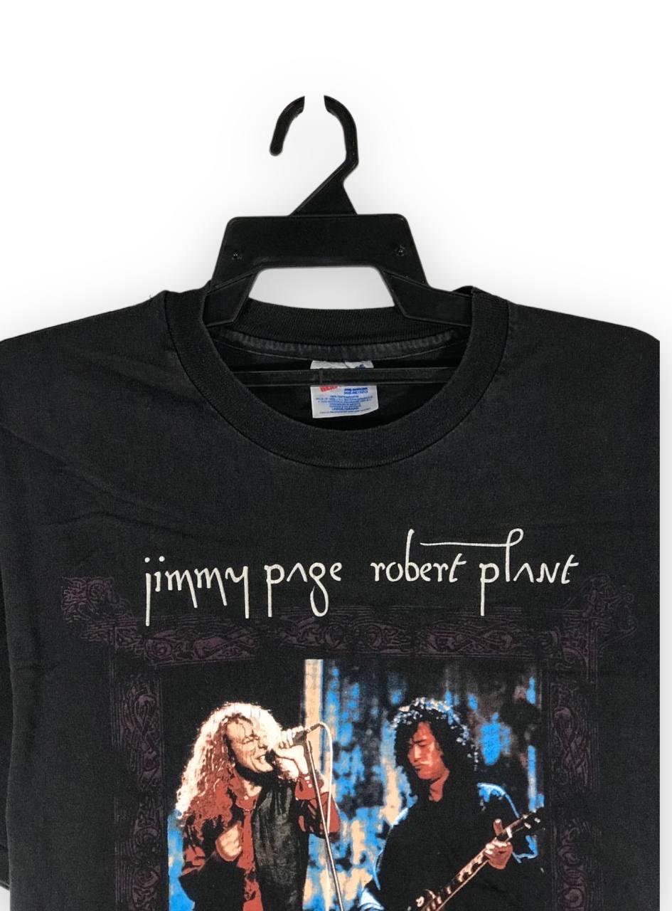 希少 90s ヴィンテージ Tシャツ 当時物 ジミー・ペイジ ロバート・プラント ヴィンテージ 90年代 1995 ジミー ペイジ ロバート プラント ペイジと