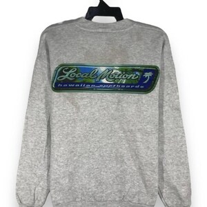 Sweat-shirt style surf local vintage des années 90 pull ras du cou taille M