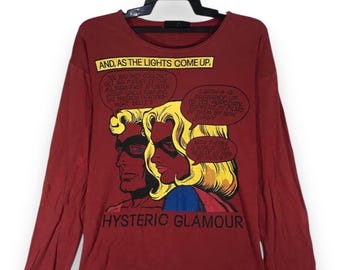 Vintage 90s Hysteric Glamour Full Print Sexy Tee - Etsy