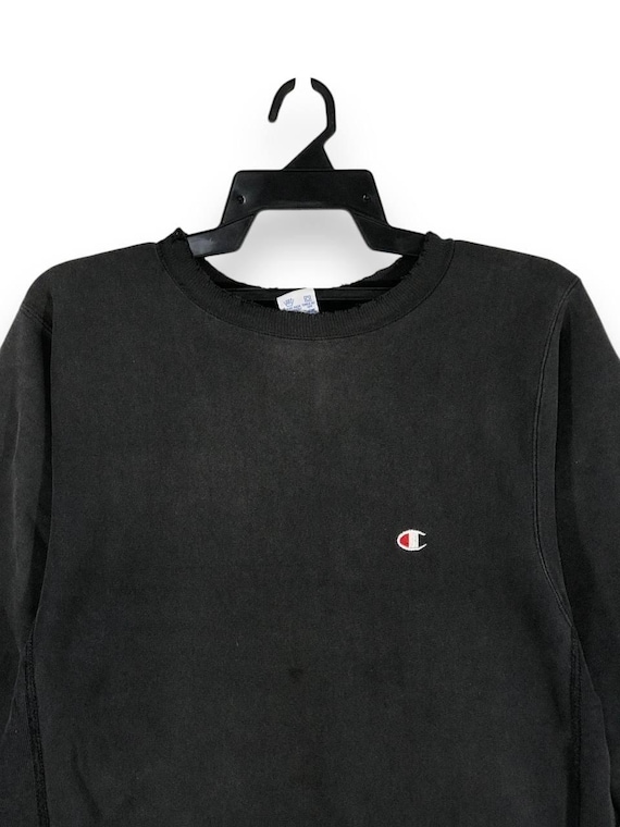 Vintage 90s Champion Reverse Weave Distressed Design Small