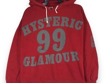 vintage 80s Hysteric Glamour 99 japanese brand nobuhiko kitamura hoodie  pullover size L