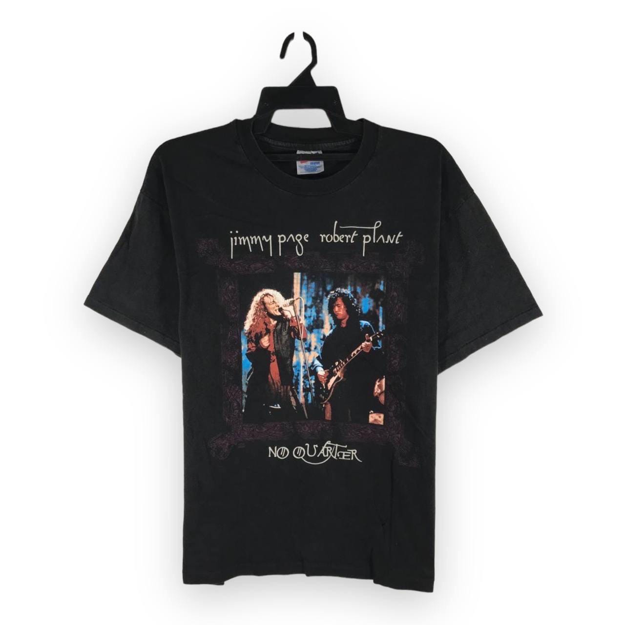 Vintage 90s Jimmy Page Robert Plant T-shirt Walking to