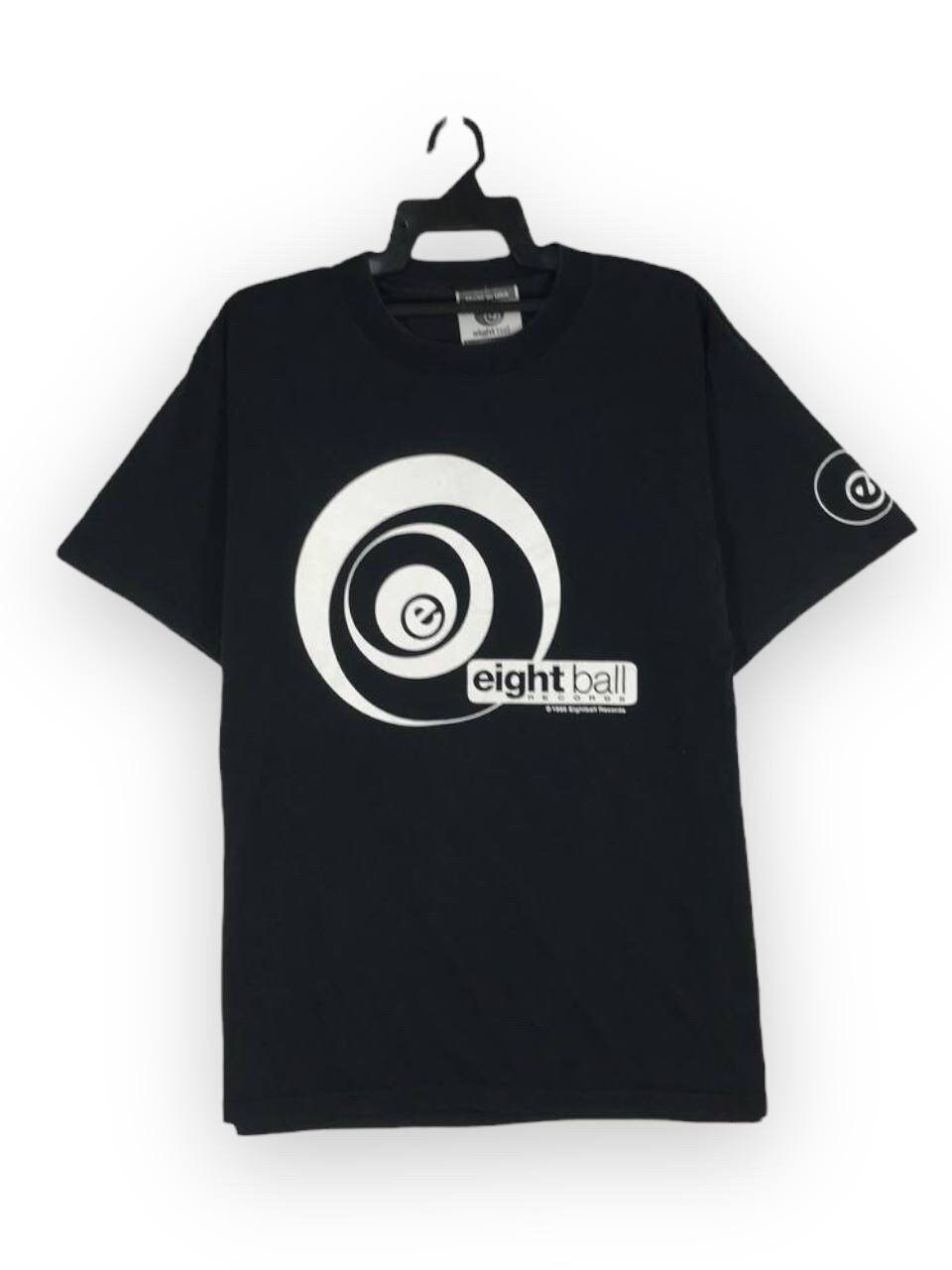 90's EIGHTBALL RECORDS 半袖Tシャツ ネイビー | 古着屋NEVERMIND