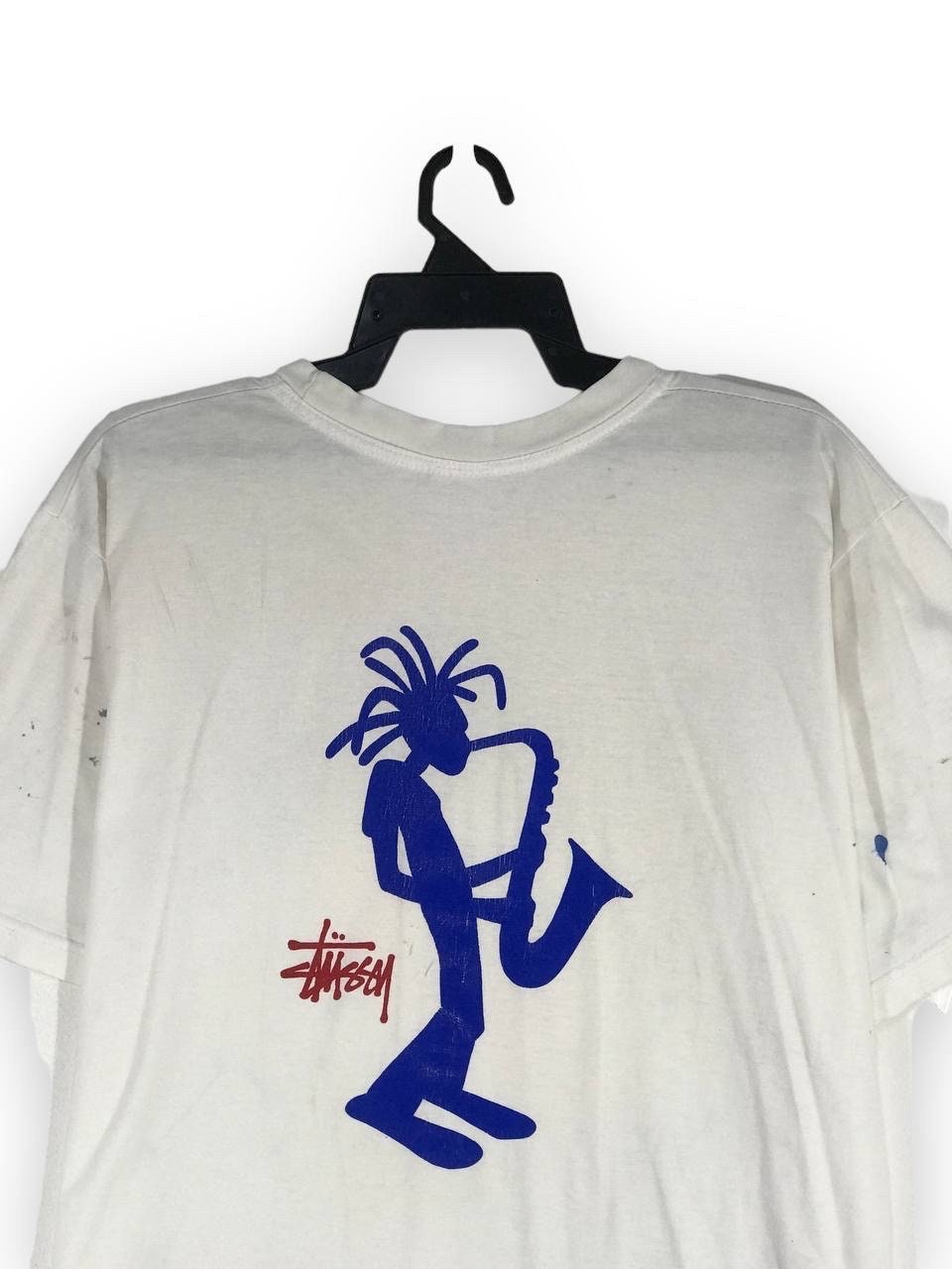 Vintage 90s Stussy T-shirt / Worldtribe / Big Logo / Spell
