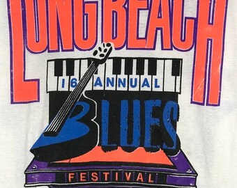 90s Chicago Blues Festival Tシャツロングビーチ音楽 90s Chicago Blues Festival Tシャツロングビーチ音楽 - メルカリ