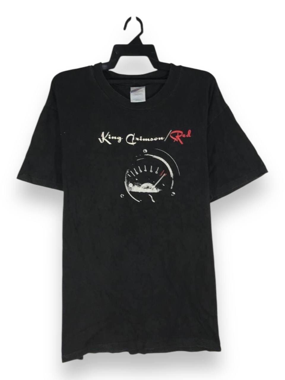 人気デザイナー Vintage 90s King Crimson Red Album Rock Band Tshirt Tees ミュージシャン