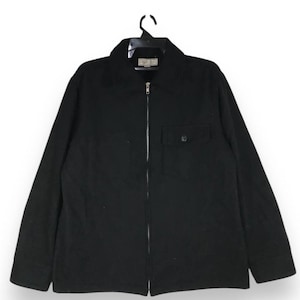 Needles Men's Chore Jacket Single Layer Cotton Black Color