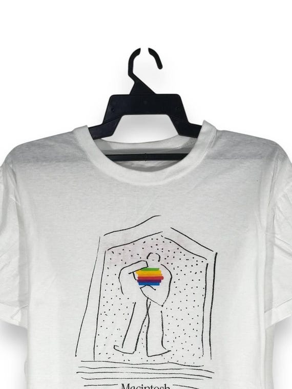 Vintage 90s Apple Macintosh Technology Computer Tshirt Tees