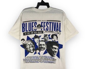 90s Chicago Blues Festival Tシャツロングビーチ音楽 90s Chicago Blues Festival Tシャツロングビーチ音楽 - メルカリ