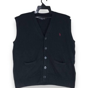 vintage Polo small pony vest size L