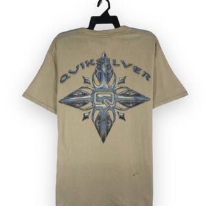 maglietta vintage anni &#39;90 Quicksilver Quiksilver surf surf australia maglietta girocollo taglia M