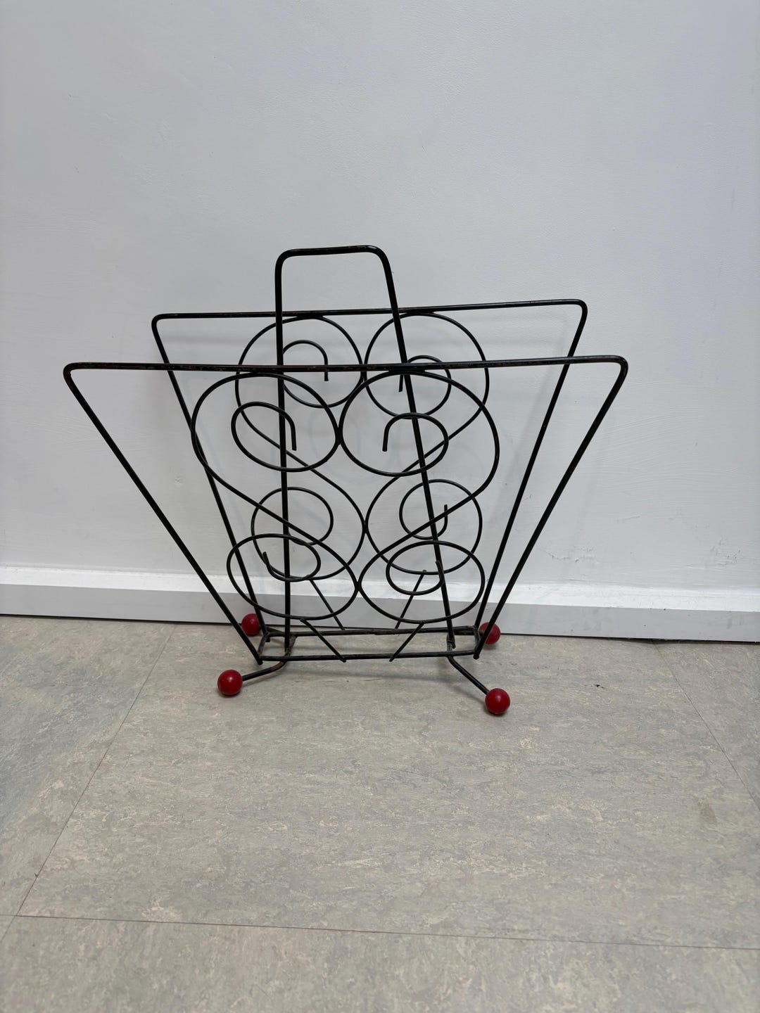 Vintage 1950's Mid-century Magazine Rack, Sputnik - Etsy UK