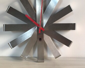 Funky 80s stainless Umbra Clock