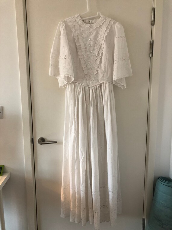 Cotton vintage eyelet dress