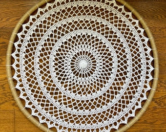 Crochet Pattern Extra Large Mandala - 30 Inch Dreamcatcher Pattern - 2.5 Foot Mandala - Boho Mandala Pattern