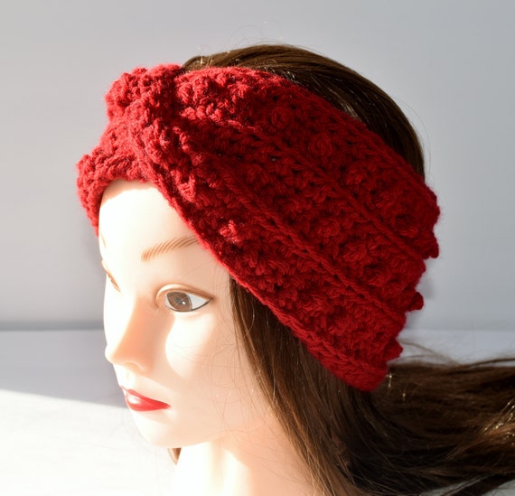 Crochet Ear Warmer for Women, Soft Yarn Head Wrap, Crochet  display picture 3