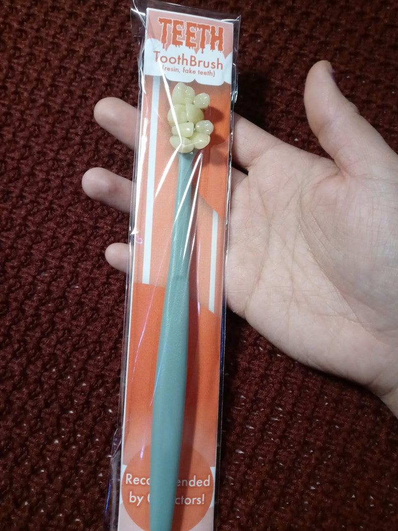 Teeth Tooth Brush Novelty Gag Gift Pun Creepy Weird Horror Etsy