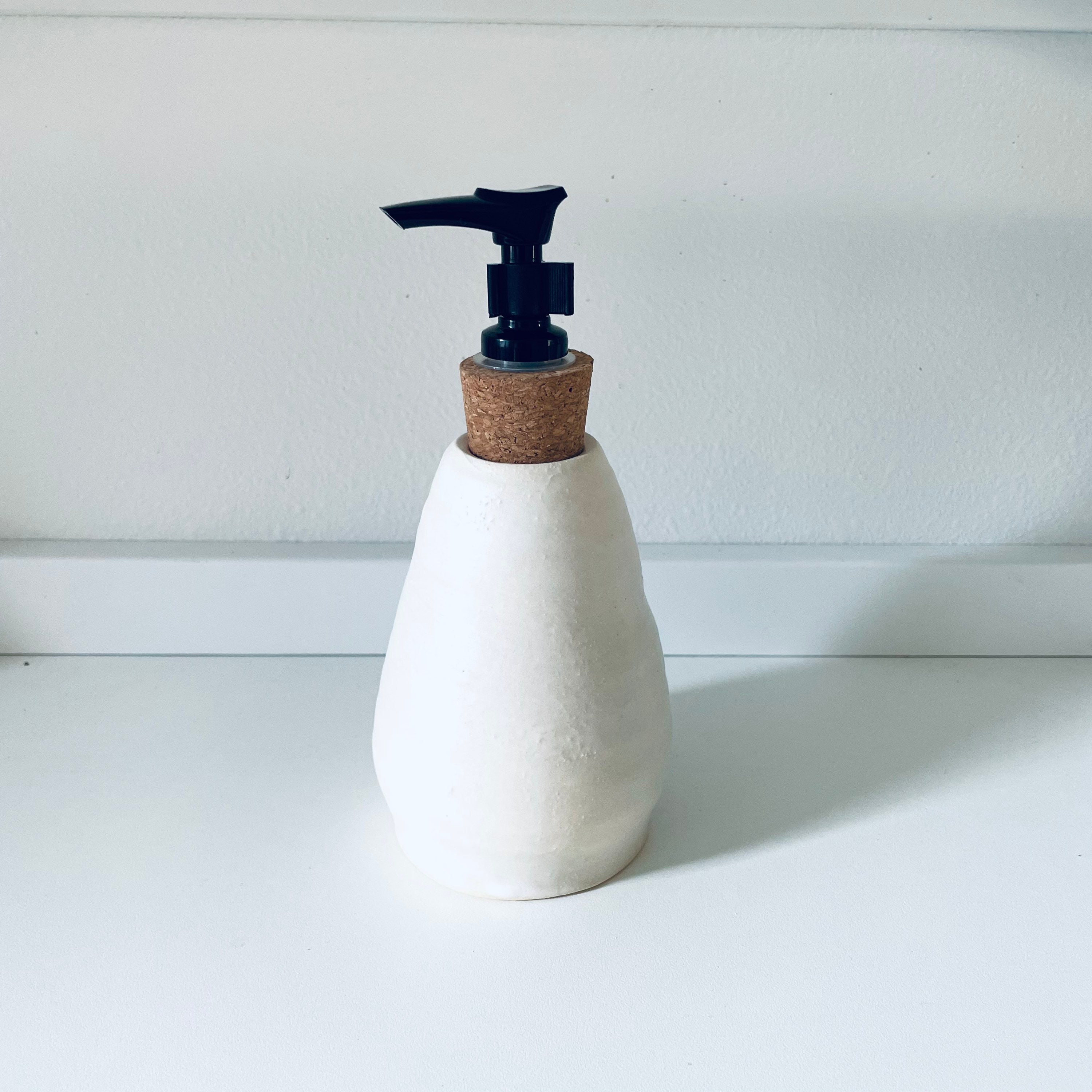 Stone Grey Soap Dispenser – Above the Sea Pottery