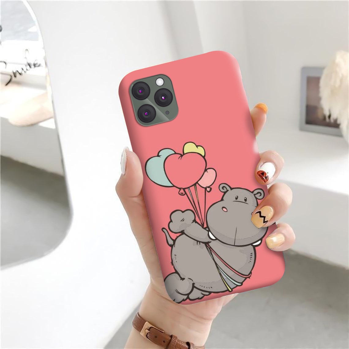 Cute Hippo Phone Case For Samsung case iPhone 12 case iPhone | Etsy