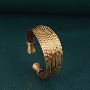 Gold Multi Layer Wire Ring, Wraparound Silver Wire ring, Silver wire Ring, Statement Ring, Silver wide wrap Ring, Multi wire ring, Gold ring