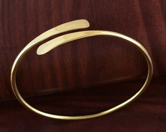 Brass Arm Cuff Bracelet: Adjustable Bohemian Armband
