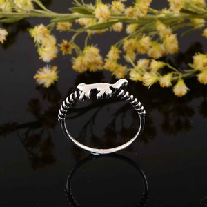 Midi cat ring, Silver cat ring, Cat jewelry, Animal ring, Silver ring, Animal jewelry, Handmade Rings, Minimalist ring, Dainty cat ring