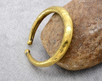 Indisches Messing Fußkettchen: Ethno Boho Fußschmuck