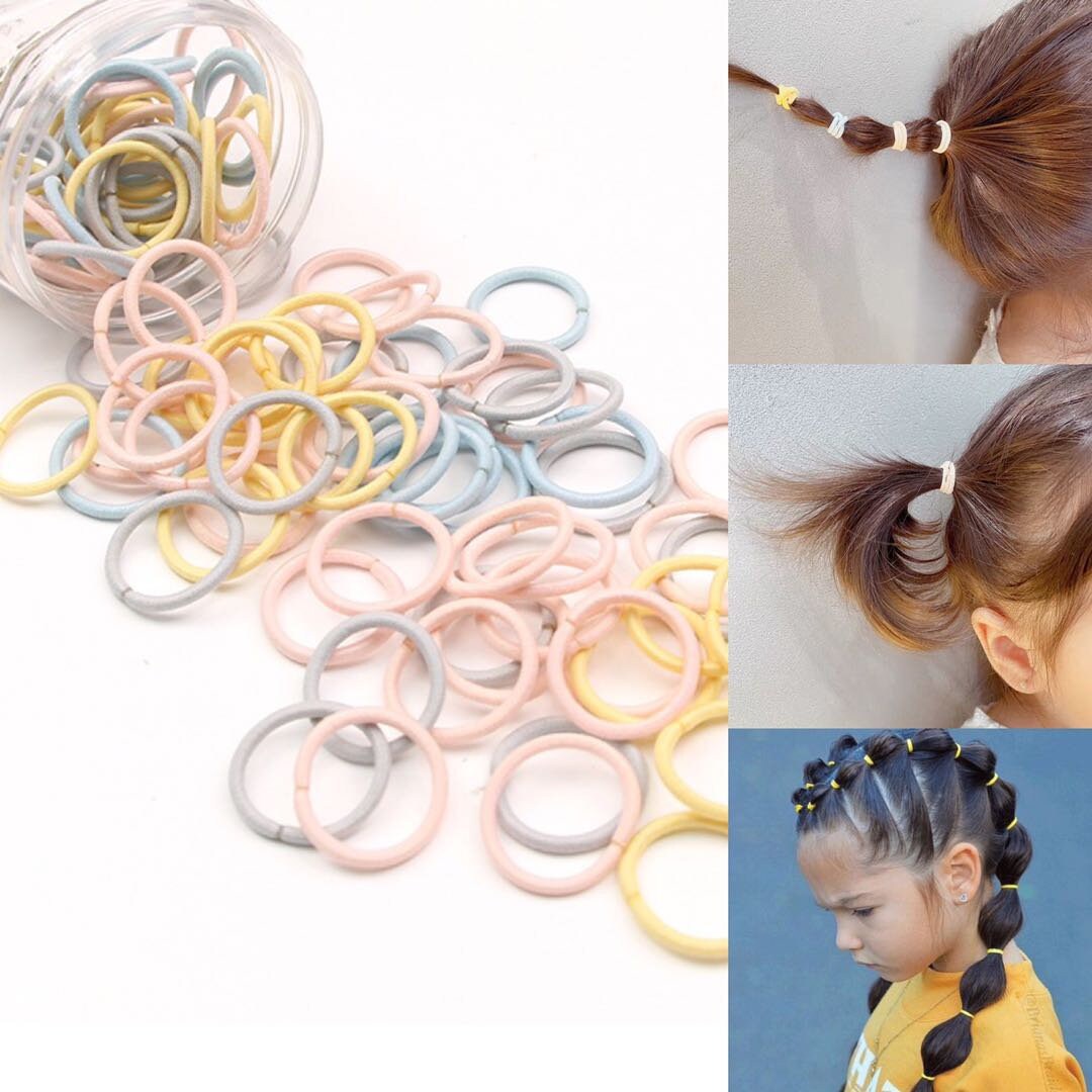 100pcs Baby Girls Hair Ties Toddler Ponytail Holders Hair Etsy
