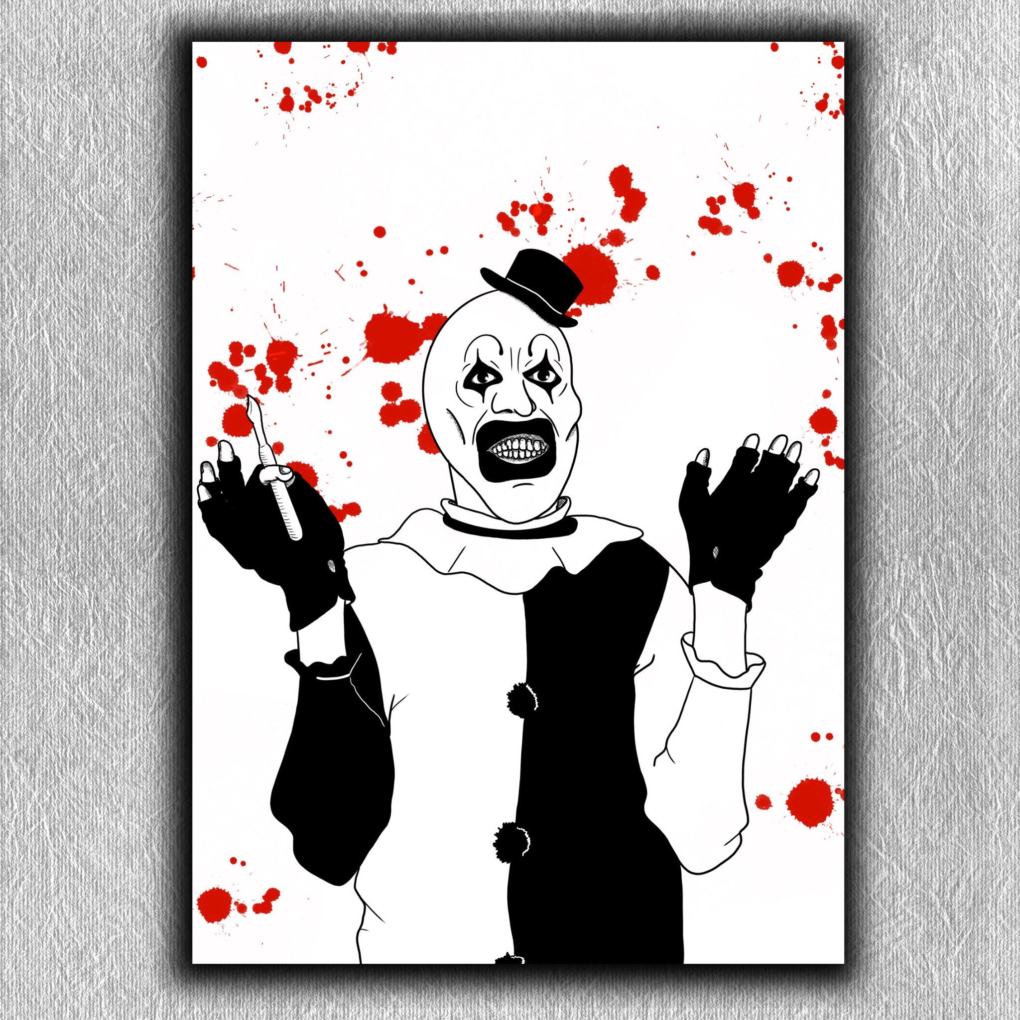 Terrifier Horror Art Print Etsy